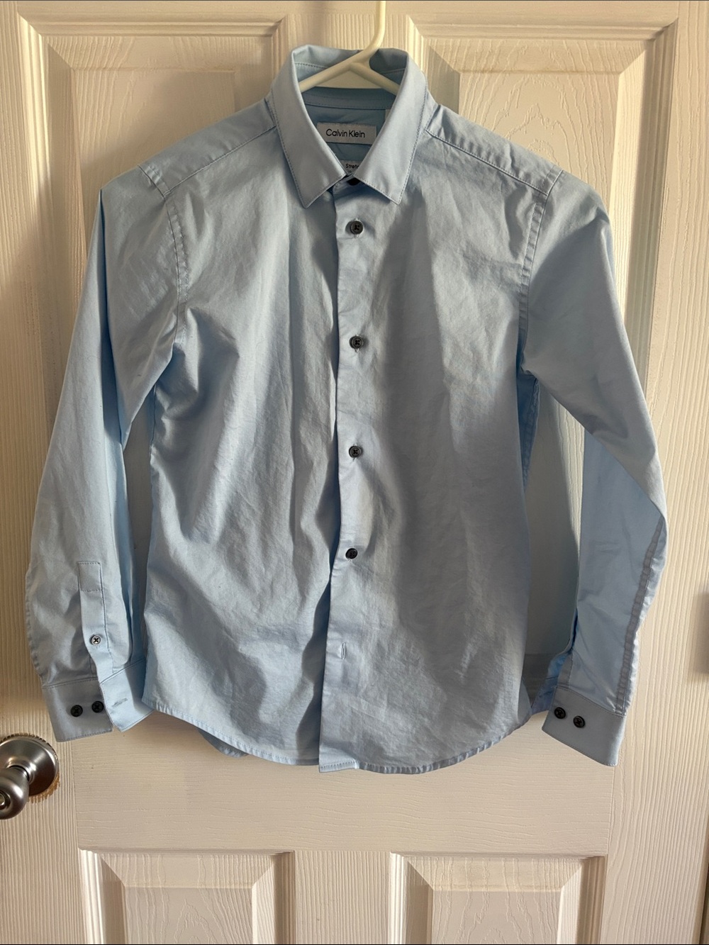 Calvin Klein Boy’s 12 Pale Blue Dress Shirt